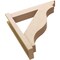 Ekena Millwork 6-in W x 30-in D x 30-in H Funston Trad Rough Cedar Woodgrain TimberThane Outlooker, Primed Tan OUTUR060X30X30FST04RCPR - alternate 4